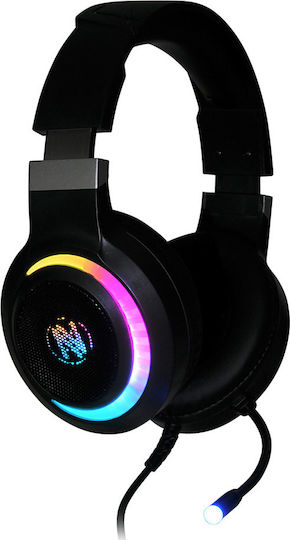 iBox X10 Über Ohr Gaming-Headset mit Verbindung USB Schwarz