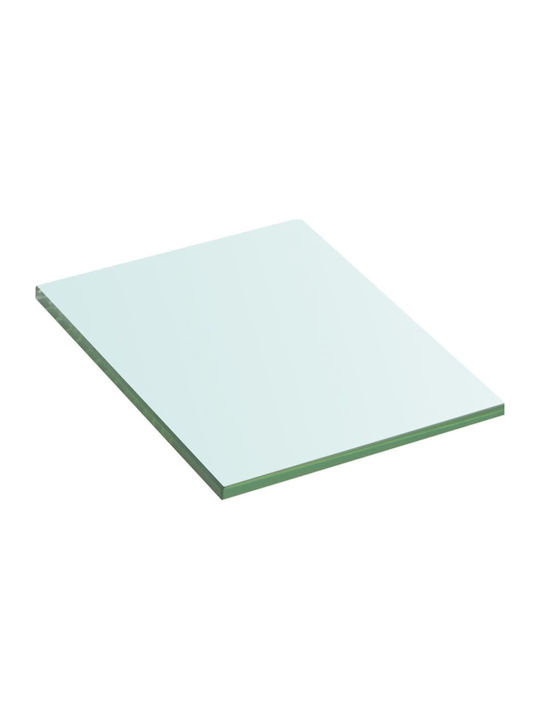 Transparent Wall Shelves 2 Pieces 20x15x0.8cm