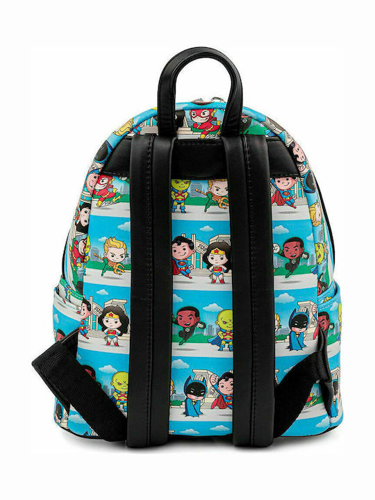 Loungefly Dc Comics Superheroes Kinder Rucksack Rucksack Türkis 11cmx25cmcm DC Comics Superhelden