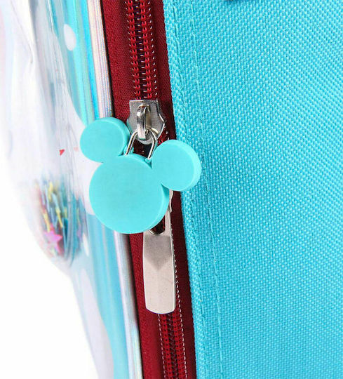 Cerda Mickey Confetti School Shoulder Lunch Bag Light Blue Mickey 22 x 8 x 23cm