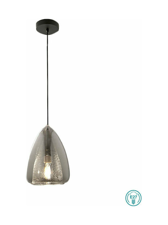 Fabas Luce Britton Pendant Light Single-Light for Socket E27 Black