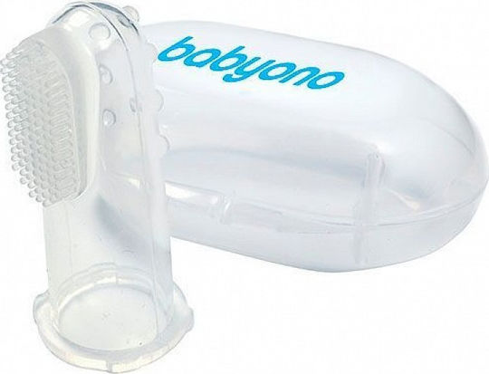 Babyono Бебешка Четка За Зъби За Пръст За 0м+ Розова