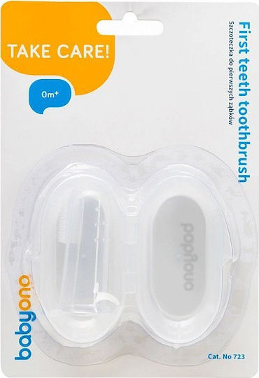 Babyono Бебешка Четка За Зъби За Пръст За 0м+ Розова