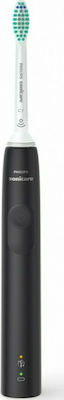 Philips Sonicare 3100 Series Electric Toothbrush with Timer, Pressure Sensor and Travel Case with Travel Case Black