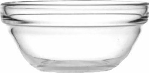 Uniglass Dip Serving Bowl Round Glass Transparent with Diameter 9cm