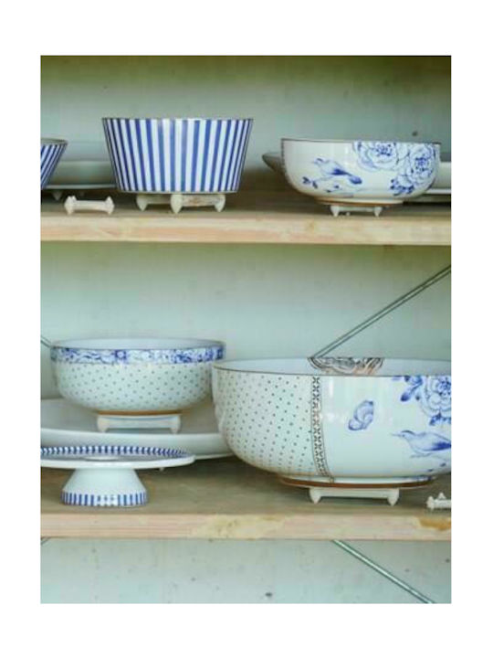 PiP Studio Royal Cereal Serving Bowl Round made of Porcelain White with Diameter 12.5cm
