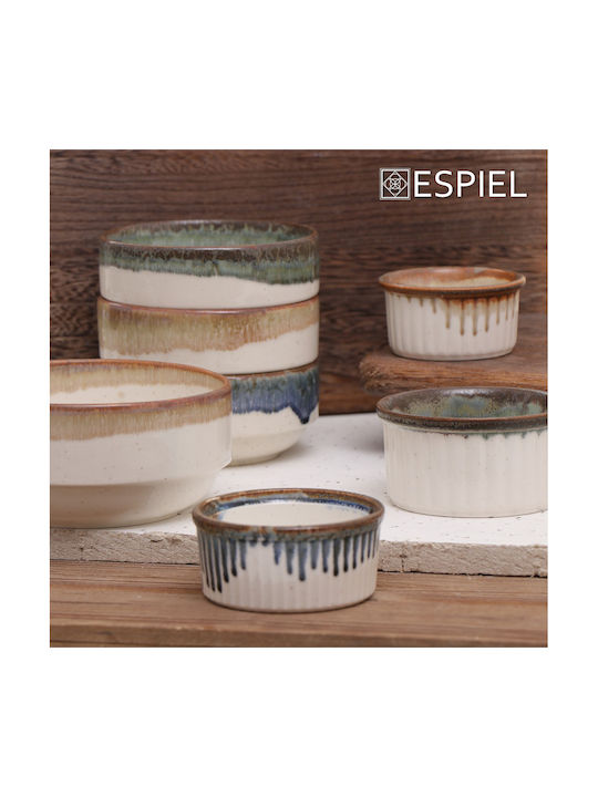 Espiel Essentials Rotund Vas de Gătit Rezistent la Căldură pentru Soufflé Ceramică 9x9x4cm 12buc