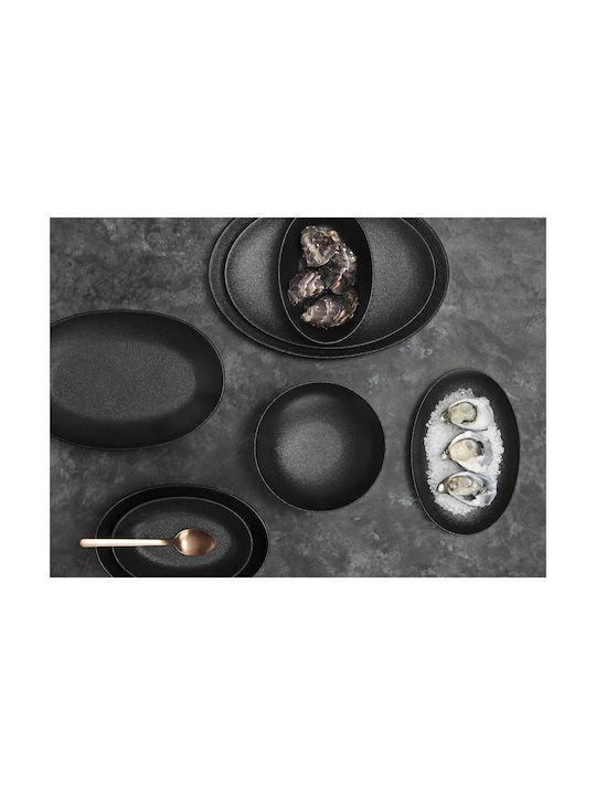 Maxwell & Williams Caviar Serving Bowl Round Ceramic Black with Diameter 10cm