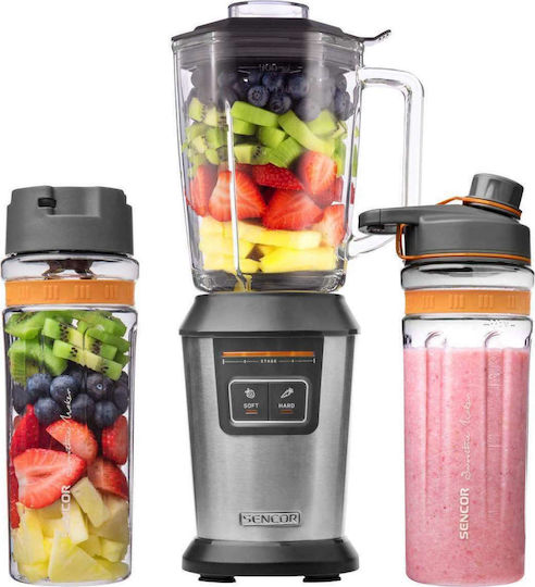 Sencor SBL 7550SS Μπλέντερ με Γυάλινη Κανάτα 900 ml 800W Inox