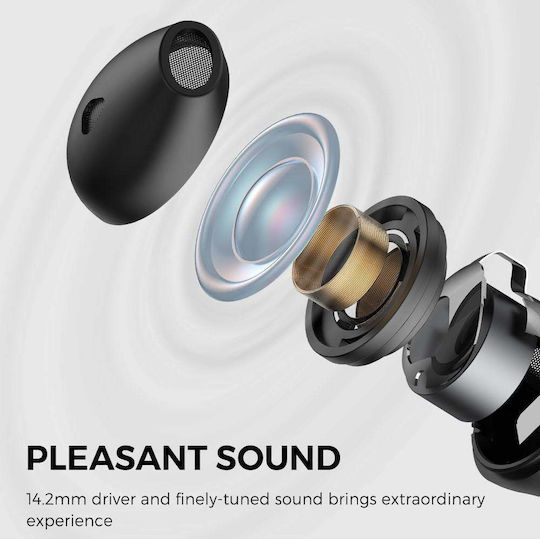 SoundPEATS Air3 In-ear Bluetooth Handsfree Earphones with Sweat Resistance and Charging Case Black