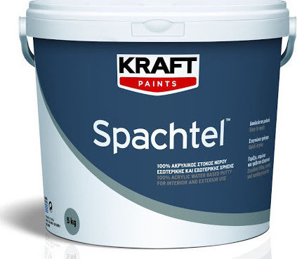 Kraft Spachtel General Purpose Filler Ready-Made / Acrylic / Water Putty Spatula White 400gr