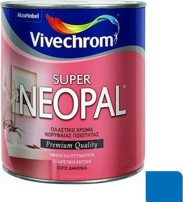 Vivechrom Super Neopal Plastic Vopsea pentru Utilizare Intern Blue 750ml