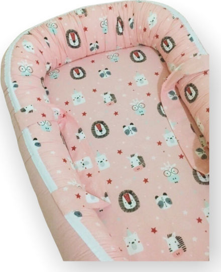 Wellgro Anais Friends Baby Nest Pink 60x110cm