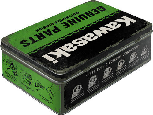 Nostalgic Art Box General Use with Lid Metallic Green 23x16x7cm