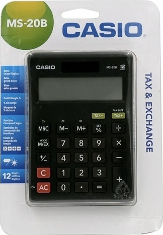 Casio Calculator Accounting 12 Digits in Black Color 1pcs