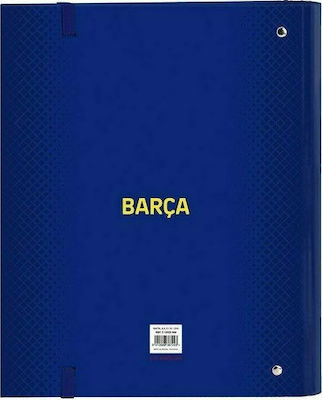 F.C. Barcelona Clipboard with 4 Rings for Paper A4 Blue 1pcs