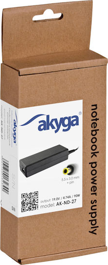 Akyga Universal Laptop Charger 90W 19V 4.74A without Power Cord