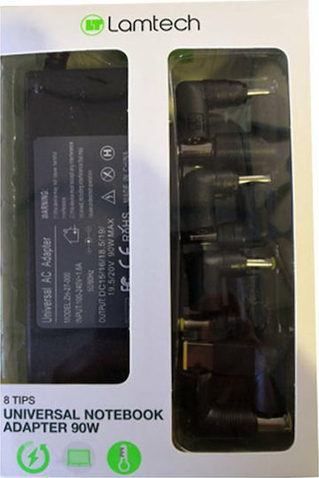 Lamtech Universal Laptop Charger 90W 20V 7.4A without Power Cable