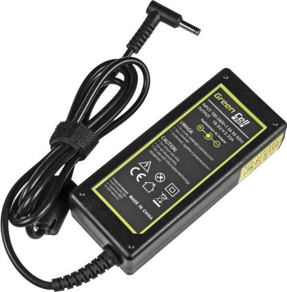 Green Cell Laptop Charger 65W 19.5V 3.33A for HP with Detachable Power Cord