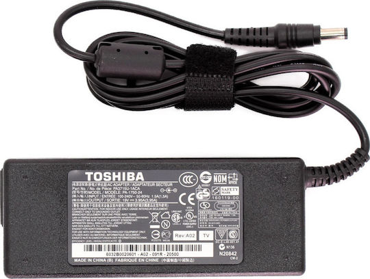 Toshiba Зарядно за лаптоп 75W 19V 3.95Спецификация за Toshiba без Кабел за Захранване На Едро