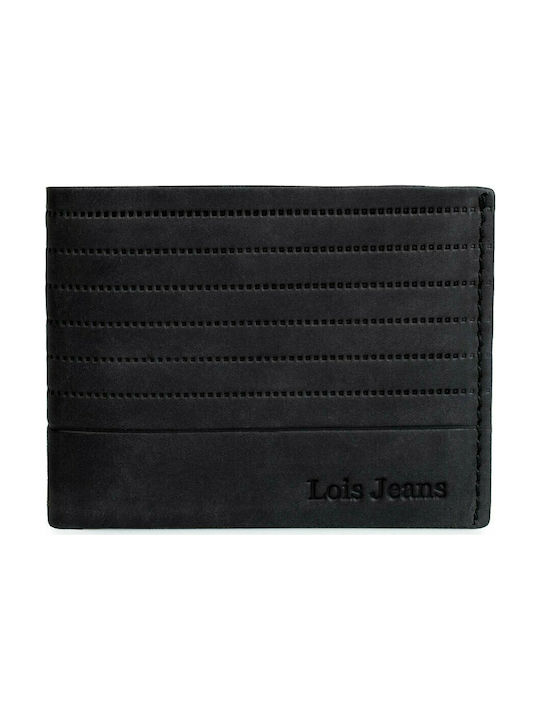 Lois Men's Leather Wallet with RFID Black