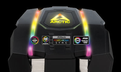 Arctic Freezer 50 - Dual Tower Ψύκτρα Επεξεργαστή Διπλού Ανεμιστήρα για Socket AM4/AM5/1200/115x με ARGB Φωτισμό