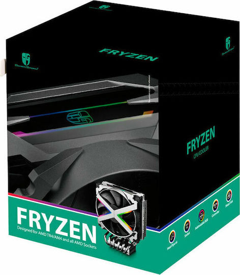 Deepcool Fryzen CPU Kühlung für Socket AM4 / TR4 mit RGB Beleuchtung Silber