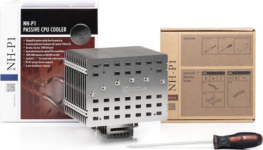 Noctua NH-P1 Passive CPU Cooler for Socket AM4/AM5/1200/115x/1700 Silver