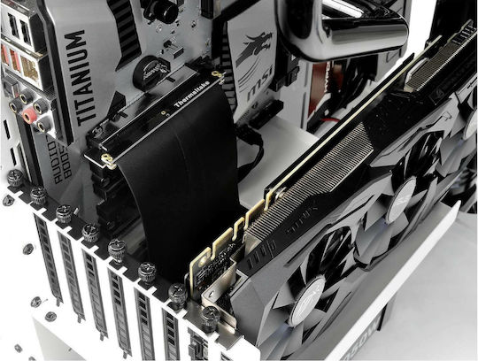 Thermaltake Gaming PCI-E 3.0 X16 Riser Cable Καλώδιο Riser PCIe για GPU