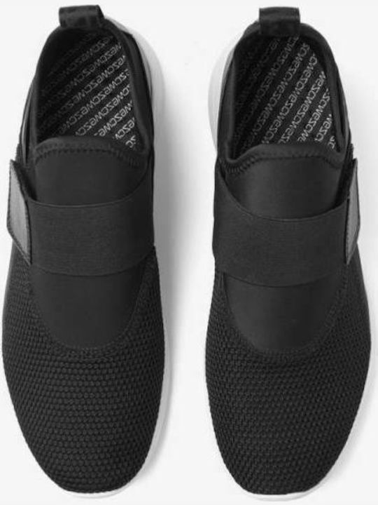 Wesc black with white sole shoes pl slip on