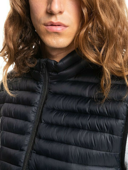 Scaly Ärmellos Jacke Puffer Schwarz