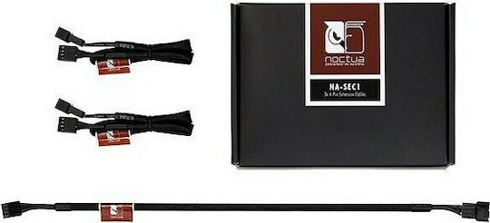 Noctua NA-SYC1 4-Pin pwm - 4-Pin pwm Cable 0.3m Μαύρο