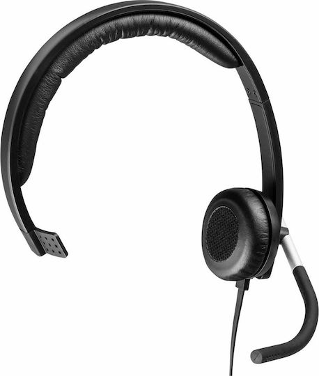 Logitech H650e Mono On Ear Multimedia Ακουστικά με μικρόφωνο και σύνδεση USB-A