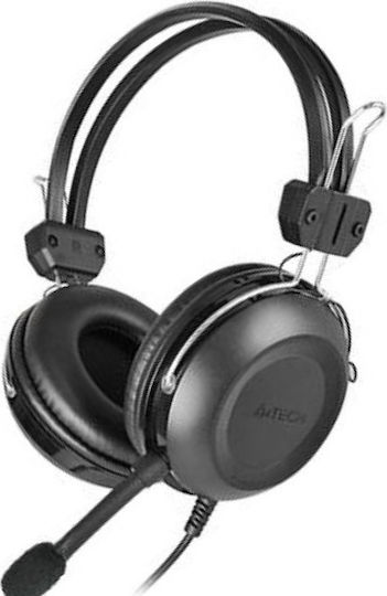 A4Tech HU-35 Über Ohr Multimedia-Headsets mit Mikrofon und Verbindung USB-A in Schwarz Farbe