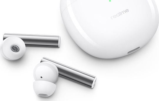 Realme Buds Air 2 Bluetooth Handsfree Ακουστικά με Θήκη Φόρτισης Λευκά