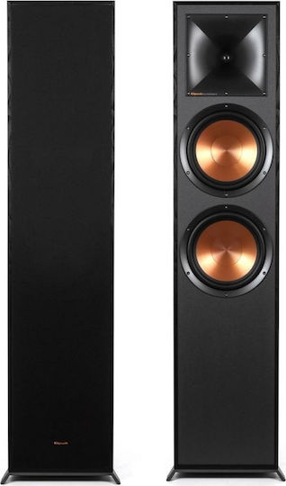 Klipsch R-820F R-820F Ζεύγος Ηχείων Hi-Fi Δαπέδου 150W 2 Δρόμων Π27.68xΒ44.19xΥ109.2εκ. Μαύρο