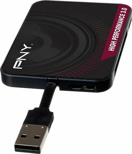PNY High Performance Card Reader USB 3.0 για SD/microSD/MemoryStick/CompactFlash/xD