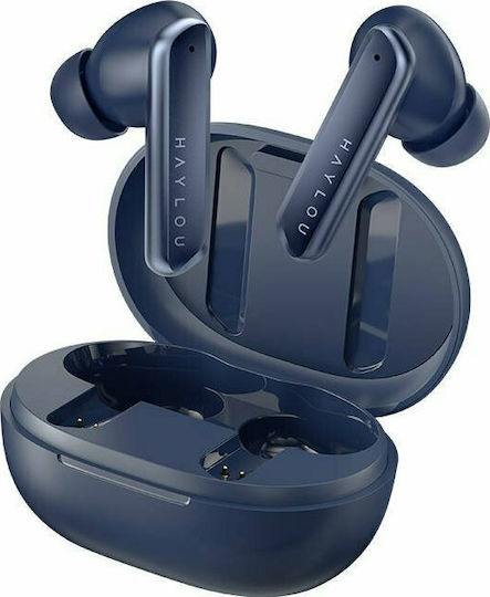 Haylou W1 In-ear Bluetooth Handsfree Ακουστικά με Αντοχή στον Ιδρώτα και Θήκη Φόρτισης Μπλε
