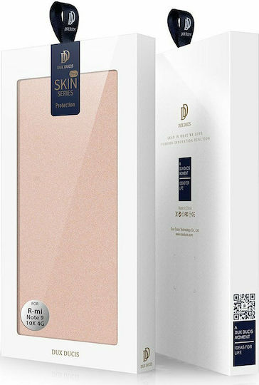 Dux Ducis Skin Pro Book Synthetic Leather Rose Gold (Redmi Note 9)