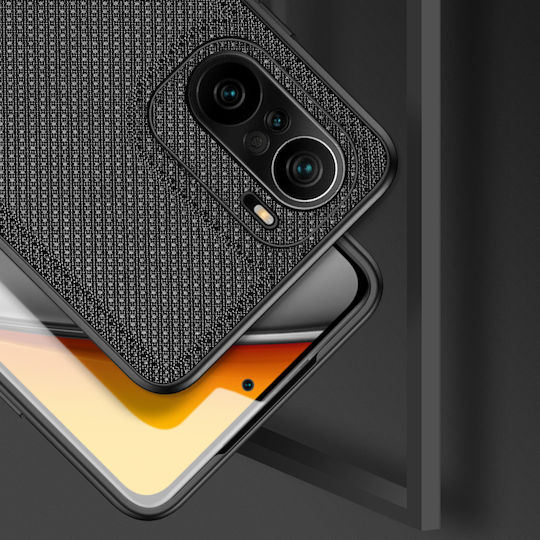 Dux Ducis Fino Back Cover Σιλικόνης / Υφασμάτινο Μαύρο (Poco F3 / Mi 11i)