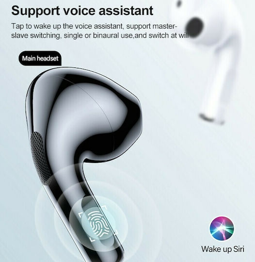 Lenovo LivePods LP40 Earbud Bluetooth хендсфри Слушалки с Устойчивост на Пот и Кутийка за Зареждане Бял