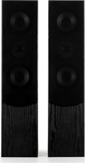 Fenton SHFT60B Ζεύγος Ηχείων Hi-Fi Δαπέδου 180W 3 Δρόμων Π25xΒ20xΥ86εκ. Μαύρο