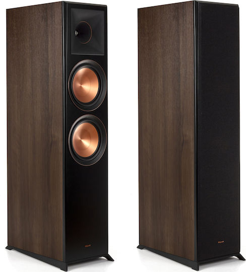 Klipsch RP-8000F Paar Passive Hi-Fi-Lautsprecher Boden 600W 2 Treiber 27.7x44.6x109.5cm Braune