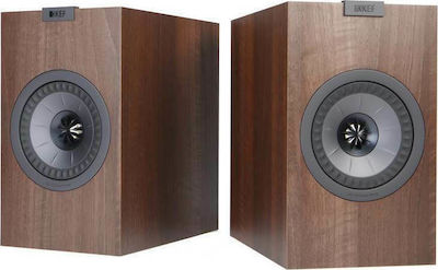 Kef Q350 Ζεύγος Ηχείων Hi-Fi Βιβλιοθήκης 120W 2 Δρόμων Π21xΒ30.6xΥ35.8εκ. Καρυδιά