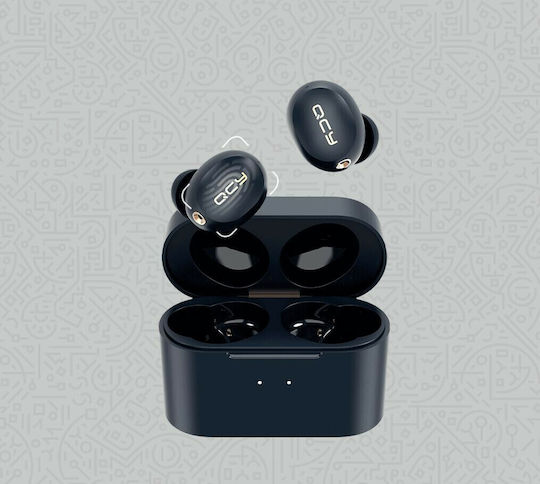QCY HT01 In-Ear Bluetooth-Freisprecheinrichtung Kopfhörer mit Ladeetui Schwarz