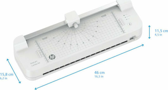 HP Πλαστικοποιητής OneLam 400 Επιτραπέζιος για A4 125 microns με Κόφτη