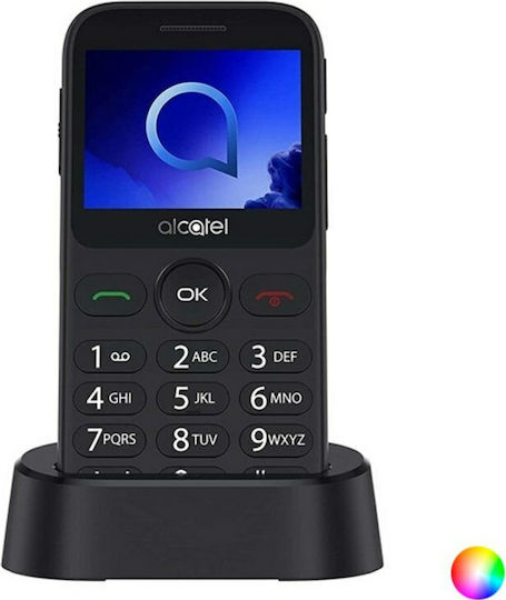 Alcatel 2019G Single SIM Κινητό με Μεγάλα Κουμπιά Metallic Gray