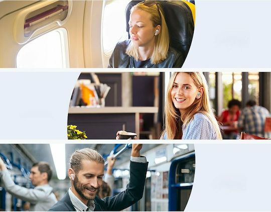 Tronsmart Apollo Air + In-Ear Bluetooth-Freisprecheinrichtung Kopfhörer mit Schweißresistenz und Ladeetui Weiß