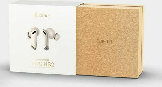 Edifier BT NB2 In-ear Bluetooth Handsfree Ακουστικά με Θήκη Φόρτισης Λευκά