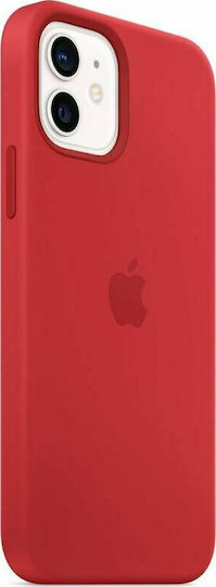 Apple Silicone Case with MagSafe Back Cover Silicon Roșu (iPhone 12 mini)
